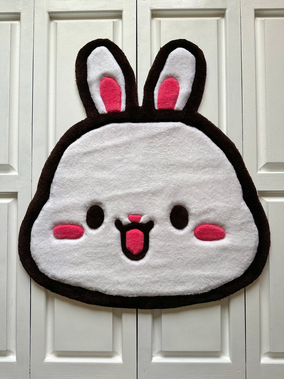 Cute White Bunny Rug
