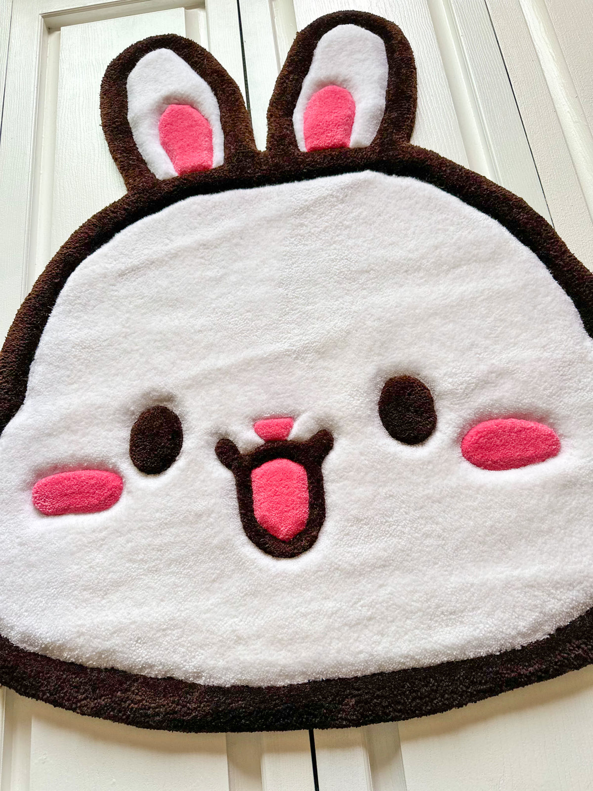 Cute White Bunny Rug