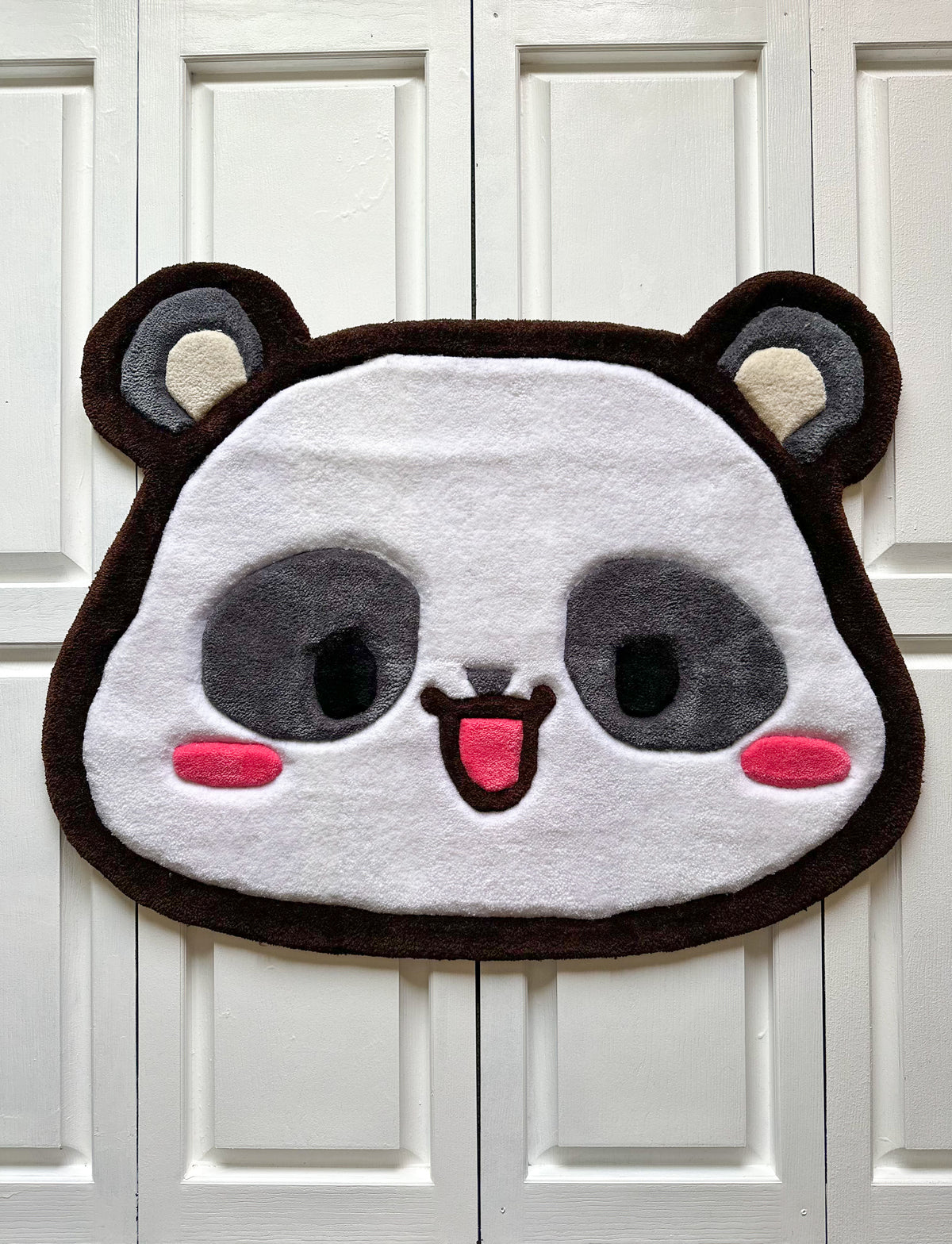 Cute White Panda Rug