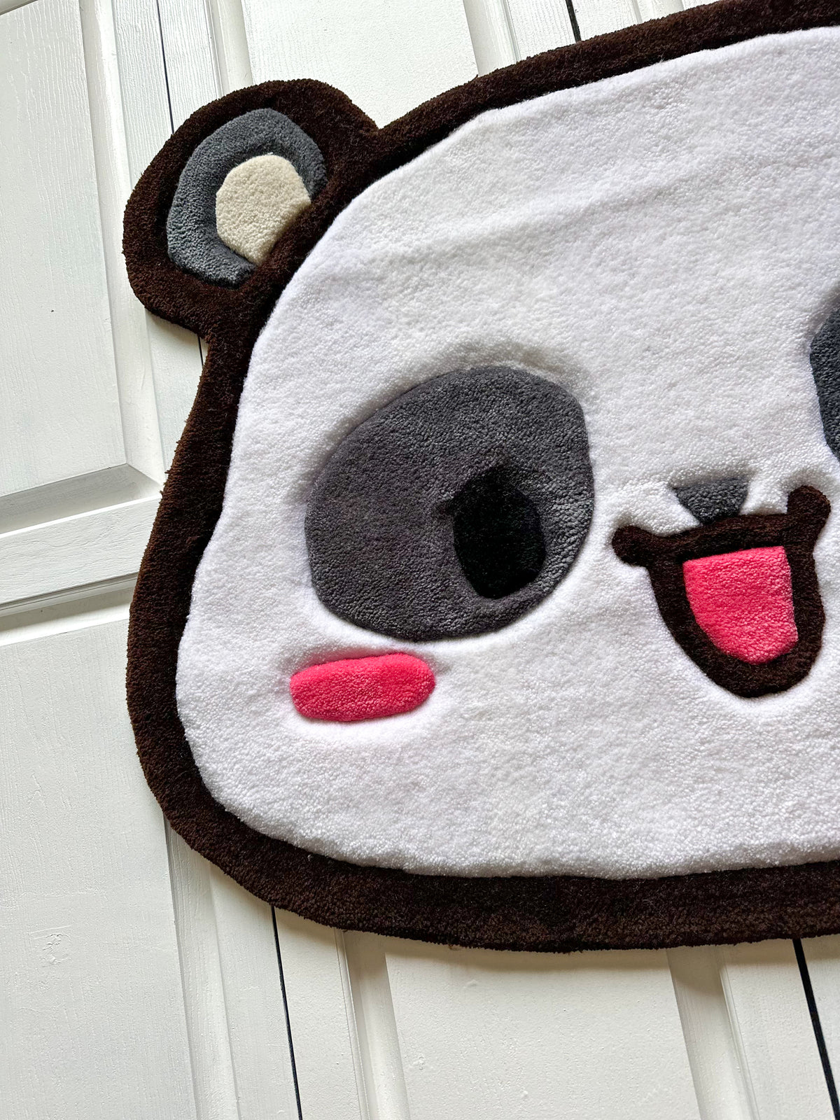 Cute White Panda Rug