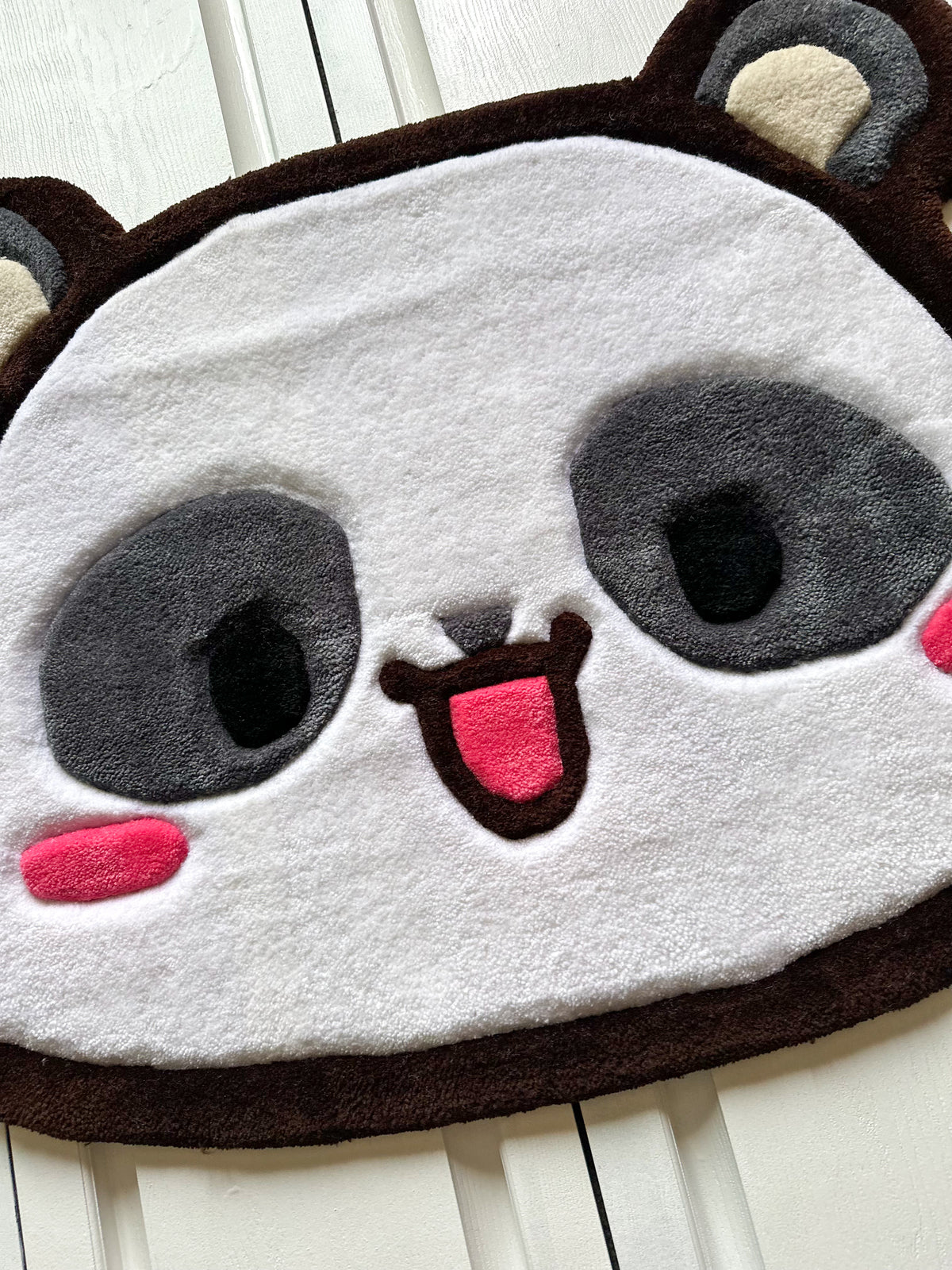 Cute White Panda Rug