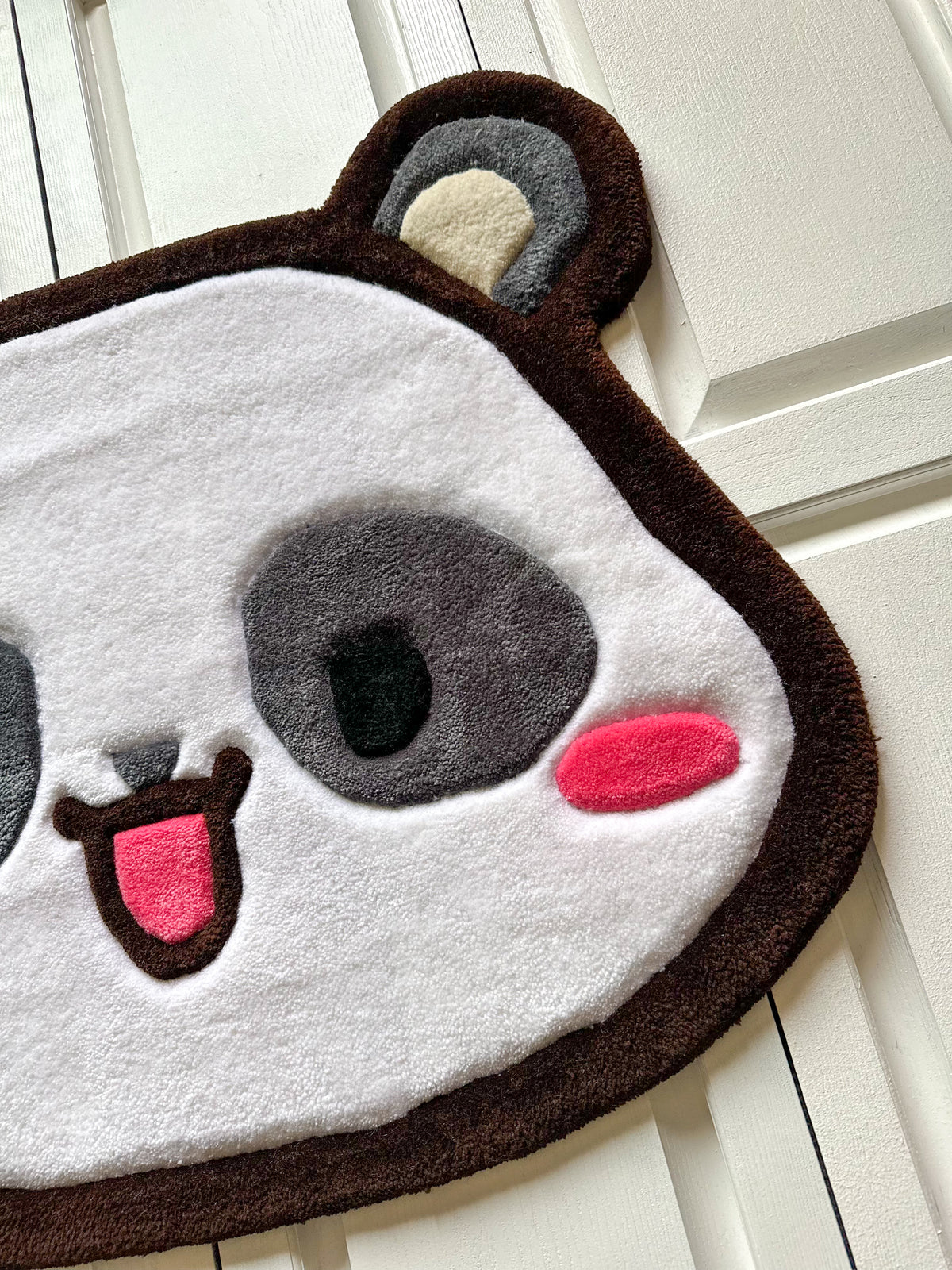 Cute White Panda Rug