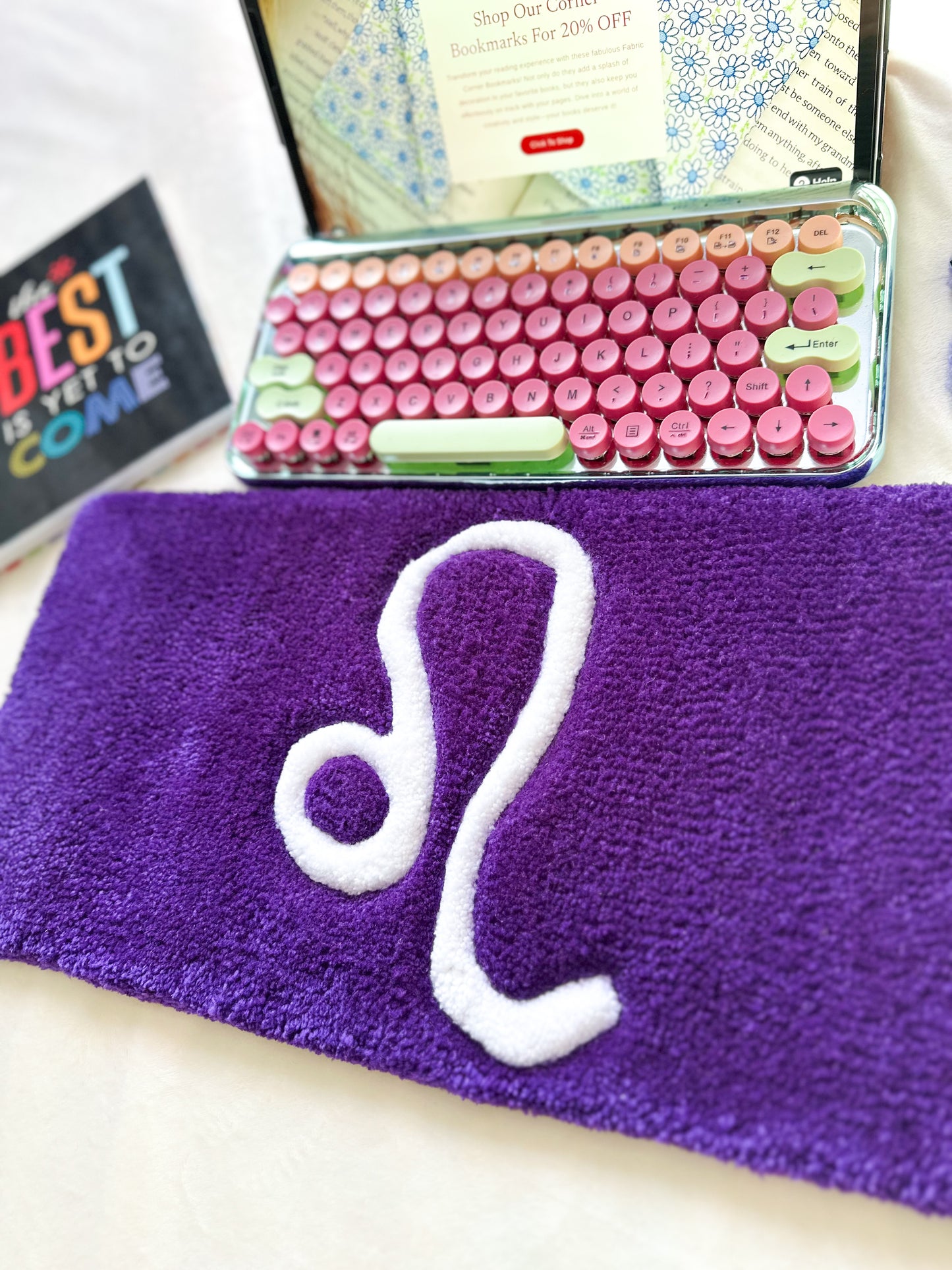 Dark Purple Leo Keyboard Rug Mat