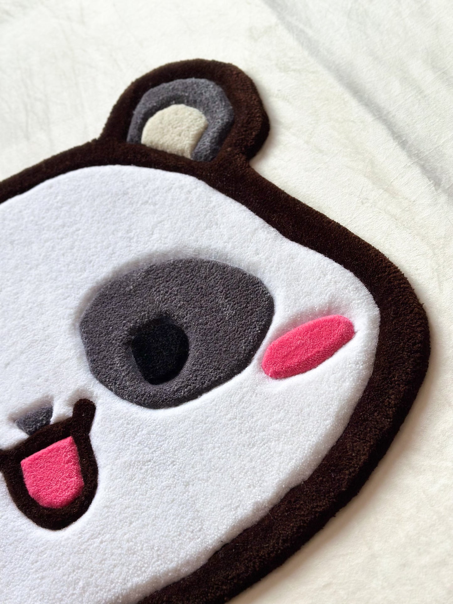 Cute White Panda Rug