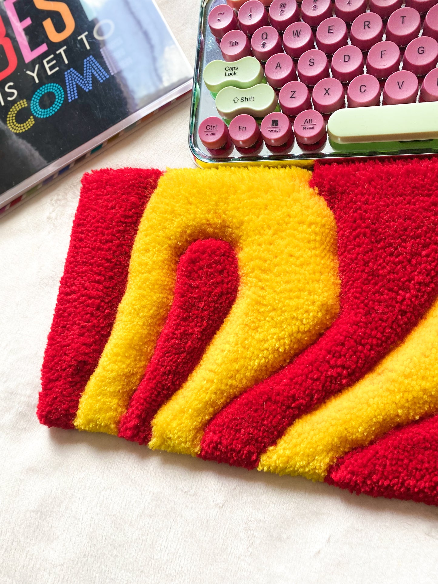 Red & Yellow Keyboard Rug Mat