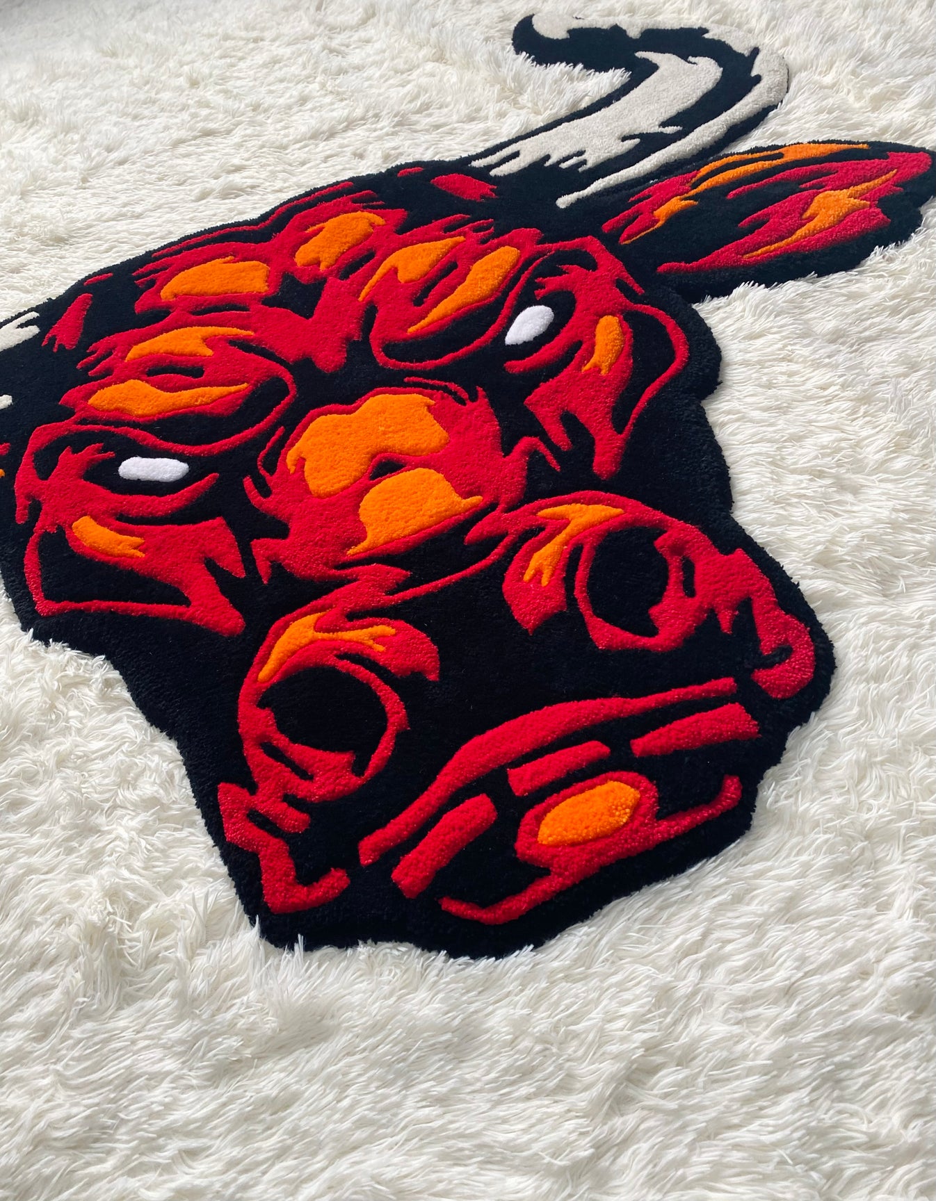 Red Bull Head Rug – Creations by Kaleigh LLC