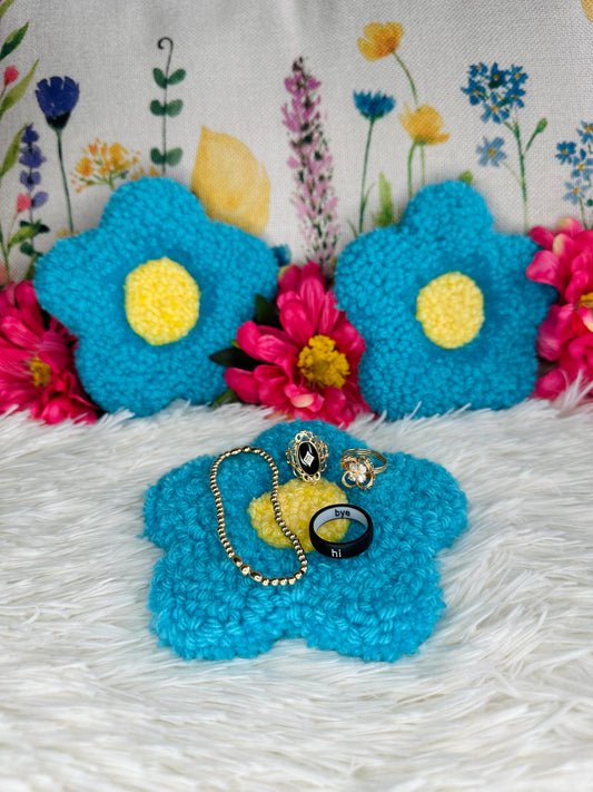 Turquoise Flower Coaster