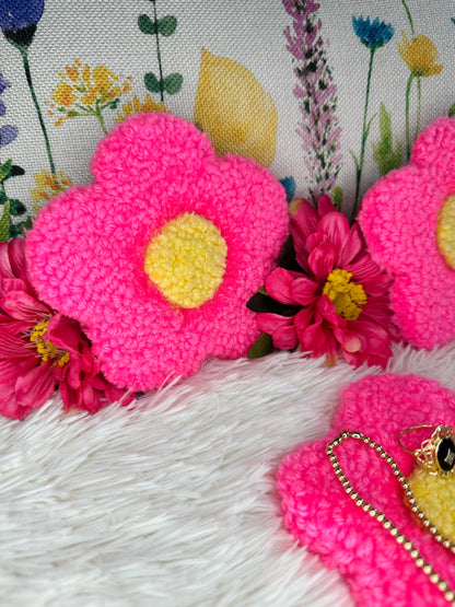 Hot Pink Flower Coaster