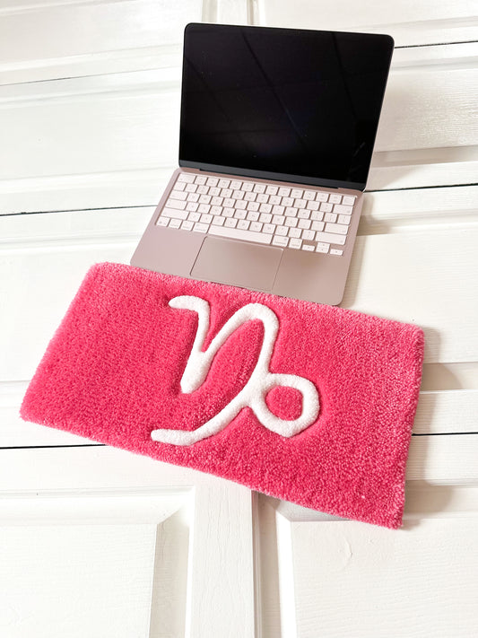 Pink Capricorn Keyboard Rug Mat