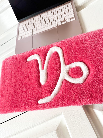 Pink Capricorn Keyboard Rug Mat