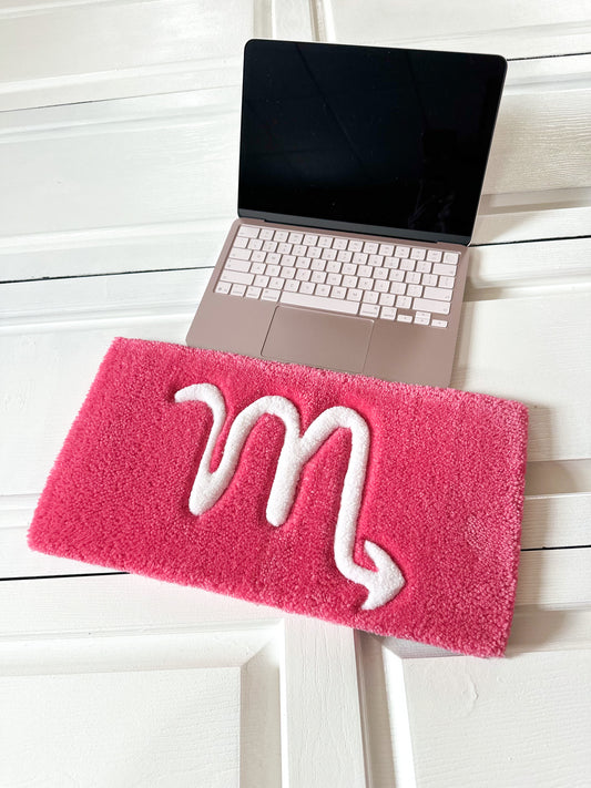 Pink Scorpio Keyboard Rug Mat