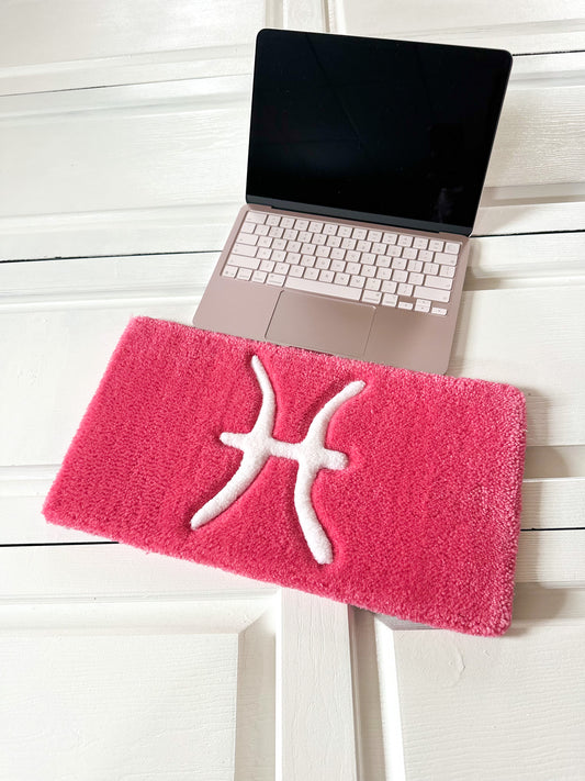 Pink Pisces Keyboard Rug Mat