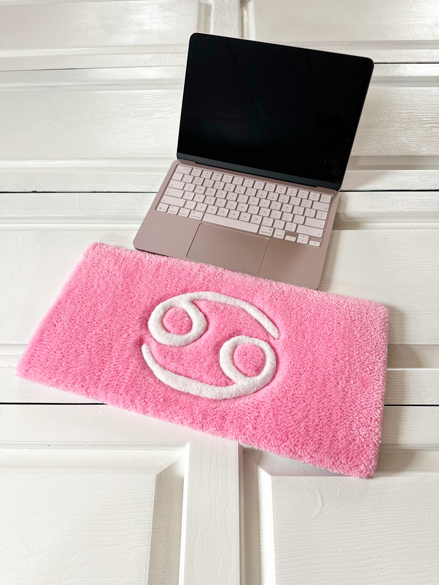 Light Pink Cancer Keyboard Rug Mat