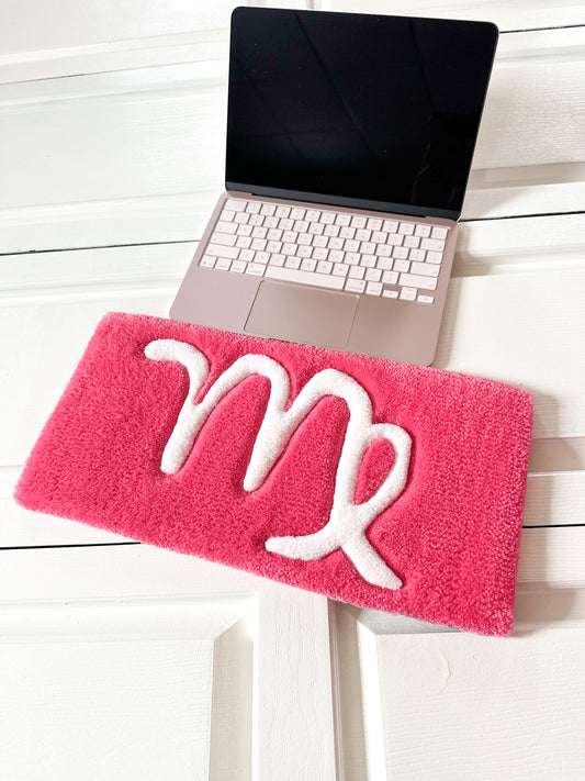 Pink Virgo Keyboard Rug Mat