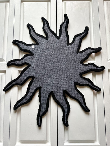 Yellow and Navy Blue Sun & Moon Rug