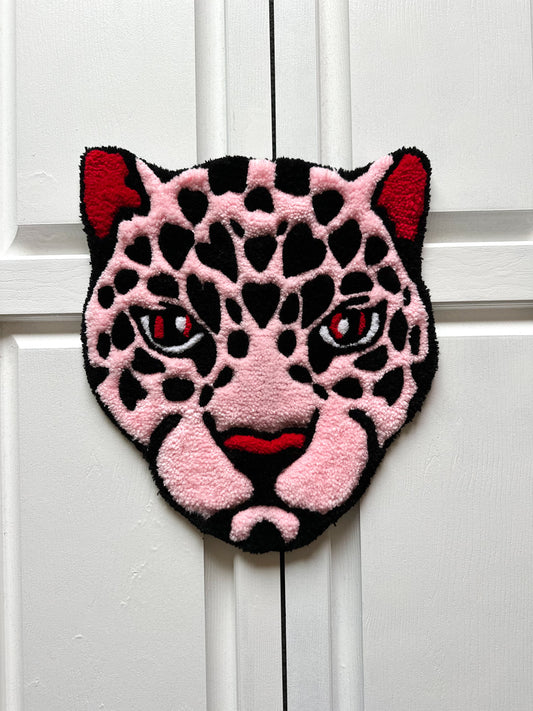 Pink Leopard Mini Rug