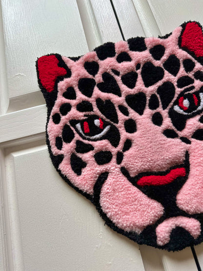 Pink Leopard Mini Rug