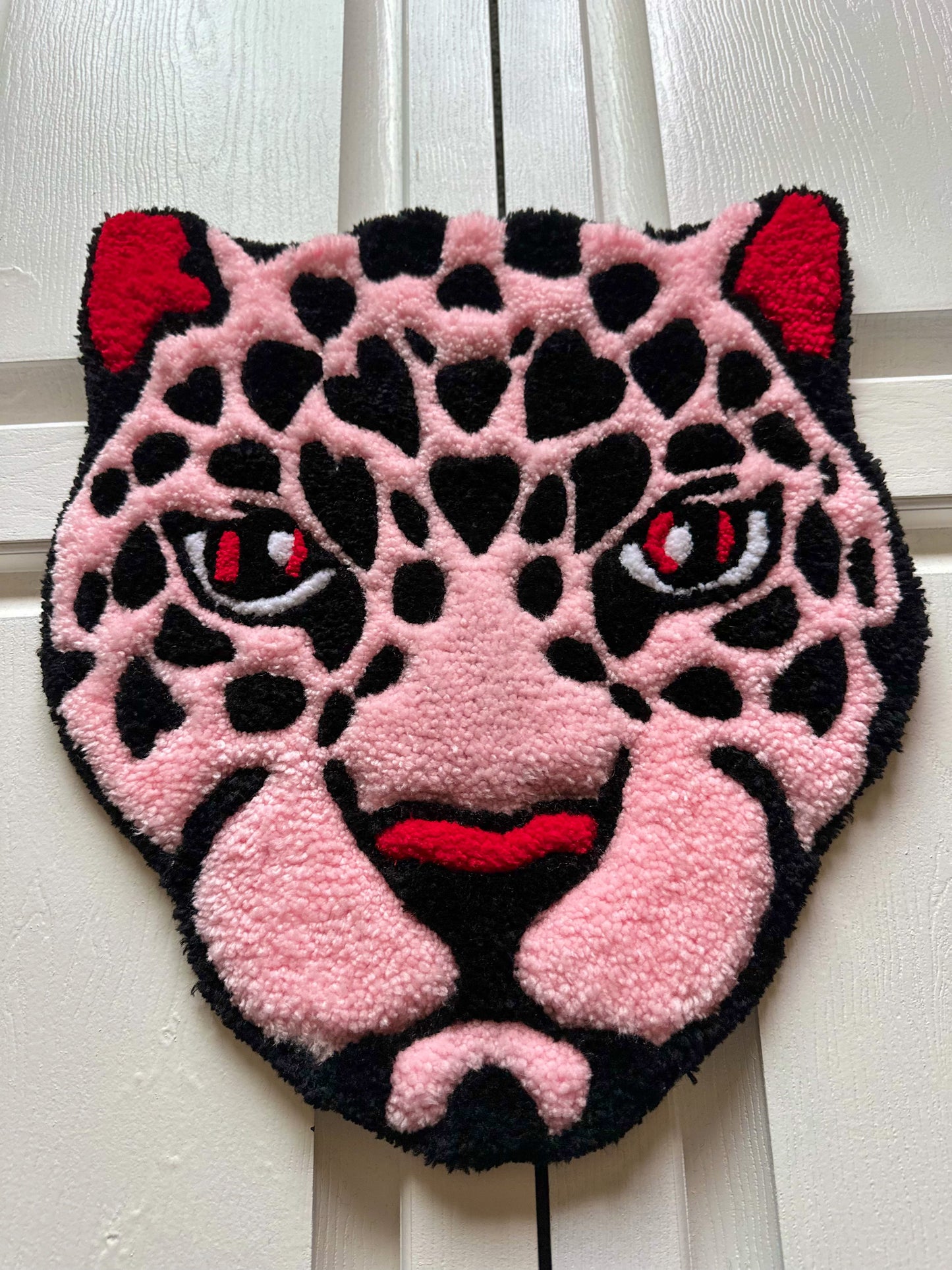 Pink Leopard Mini Rug