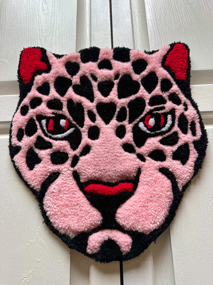 Pink Leopard Mini Rug