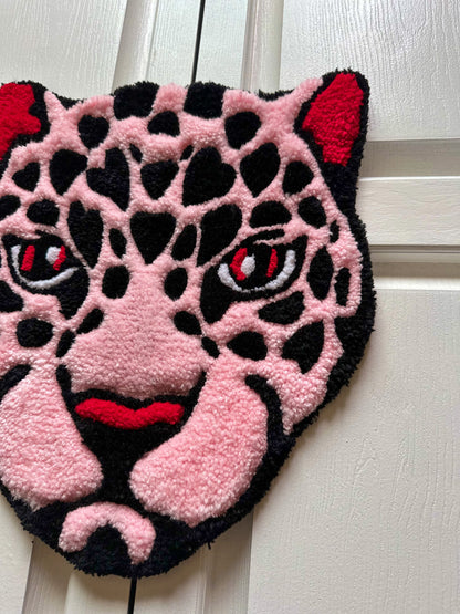 Pink Leopard Mini Rug