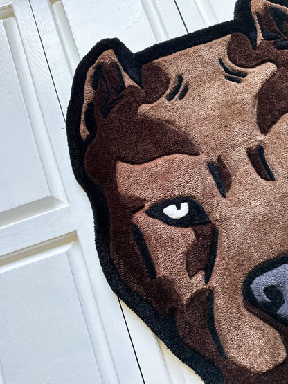 Brown Pitbull Rug | Made To Order