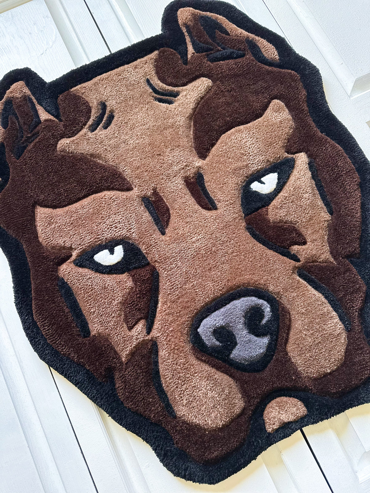 Brown Pitbull Rug | Made To Order