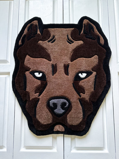 Brown Pitbull Rug | Made To Order