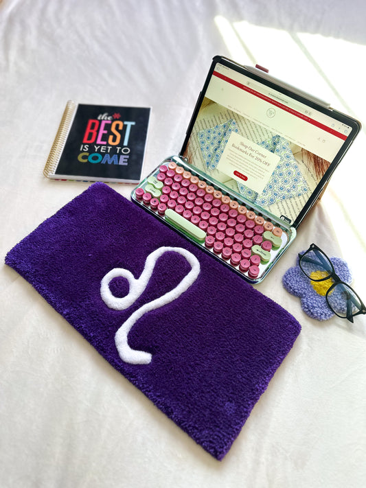 Dark Purple Leo Keyboard Rug Mat
