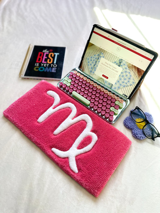 Pink Virgo Keyboard Rug Mat