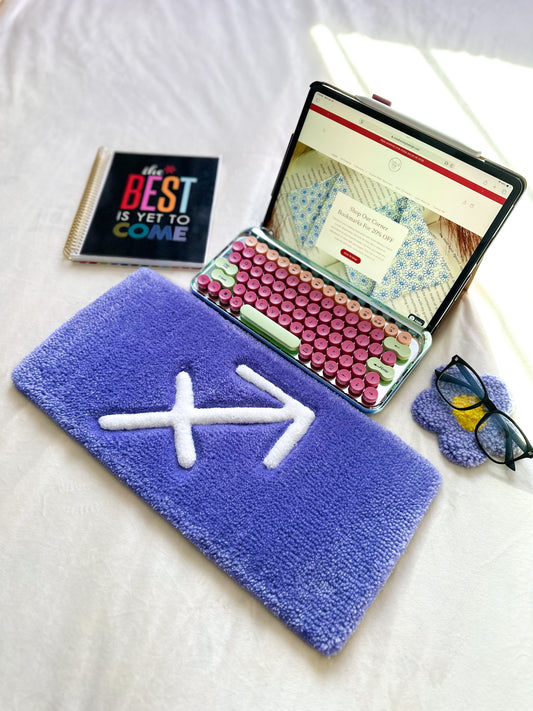 Light Purple Sagittarius Keyboard Rug Mat