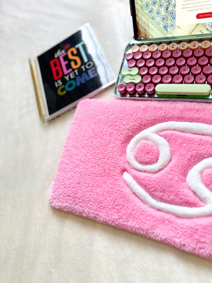 Light Pink Cancer Keyboard Rug Mat