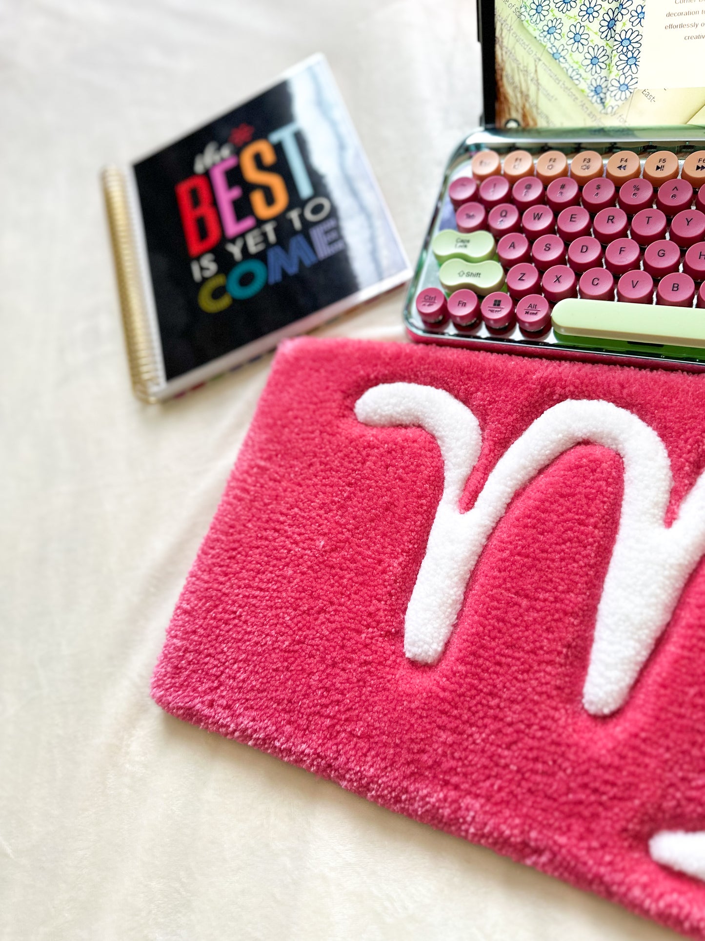 Pink Virgo Keyboard Rug Mat