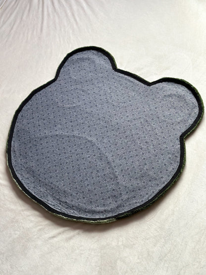 Cute Green Frog Rug