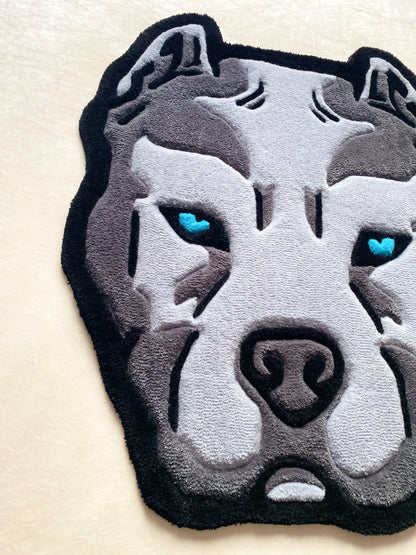 Light Gray Pitbull Rug