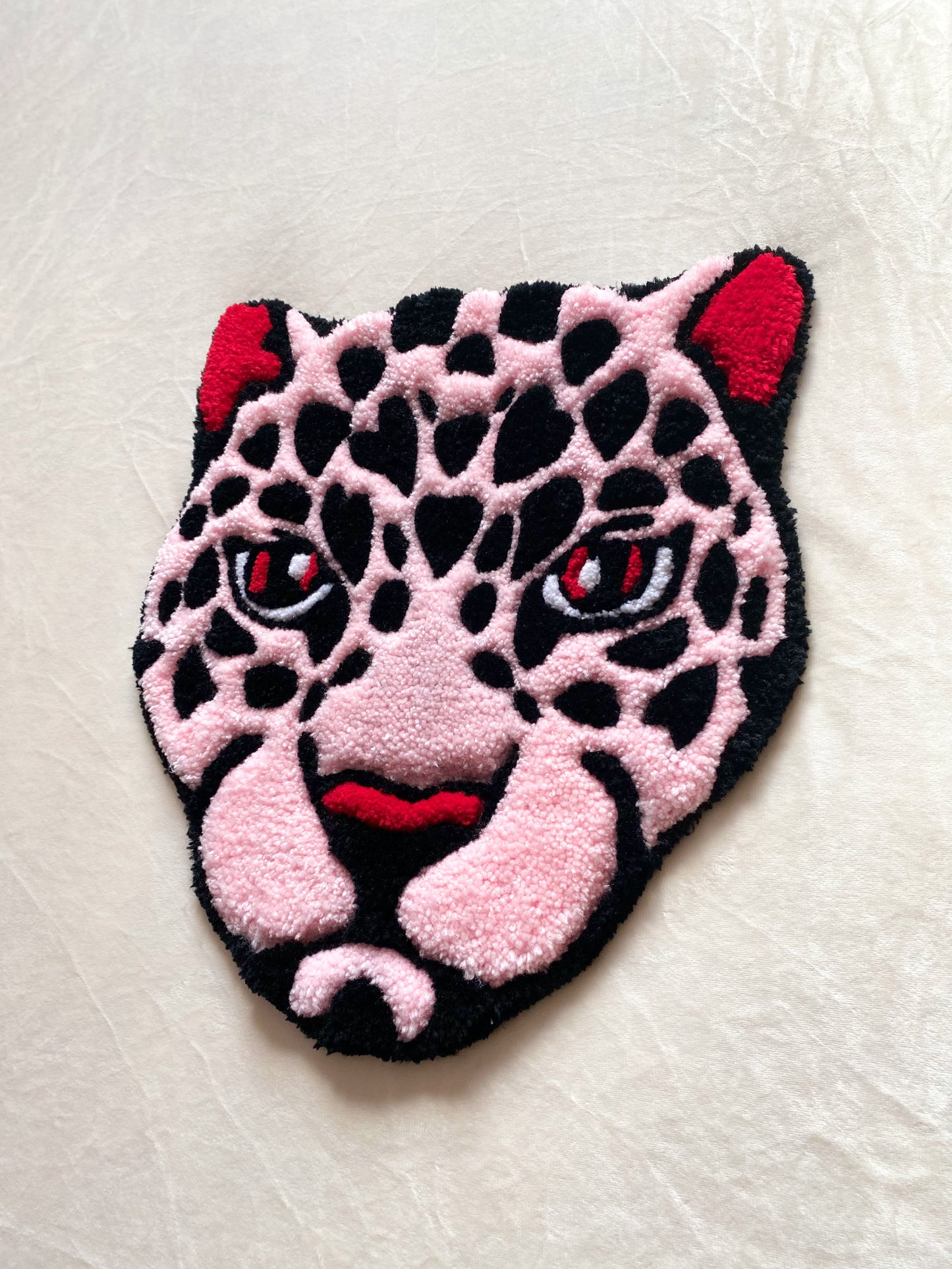 Pink Leopard Mini Rug