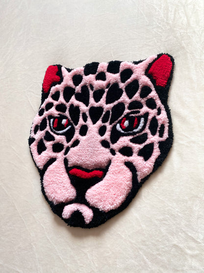 Pink Leopard Mini Rug