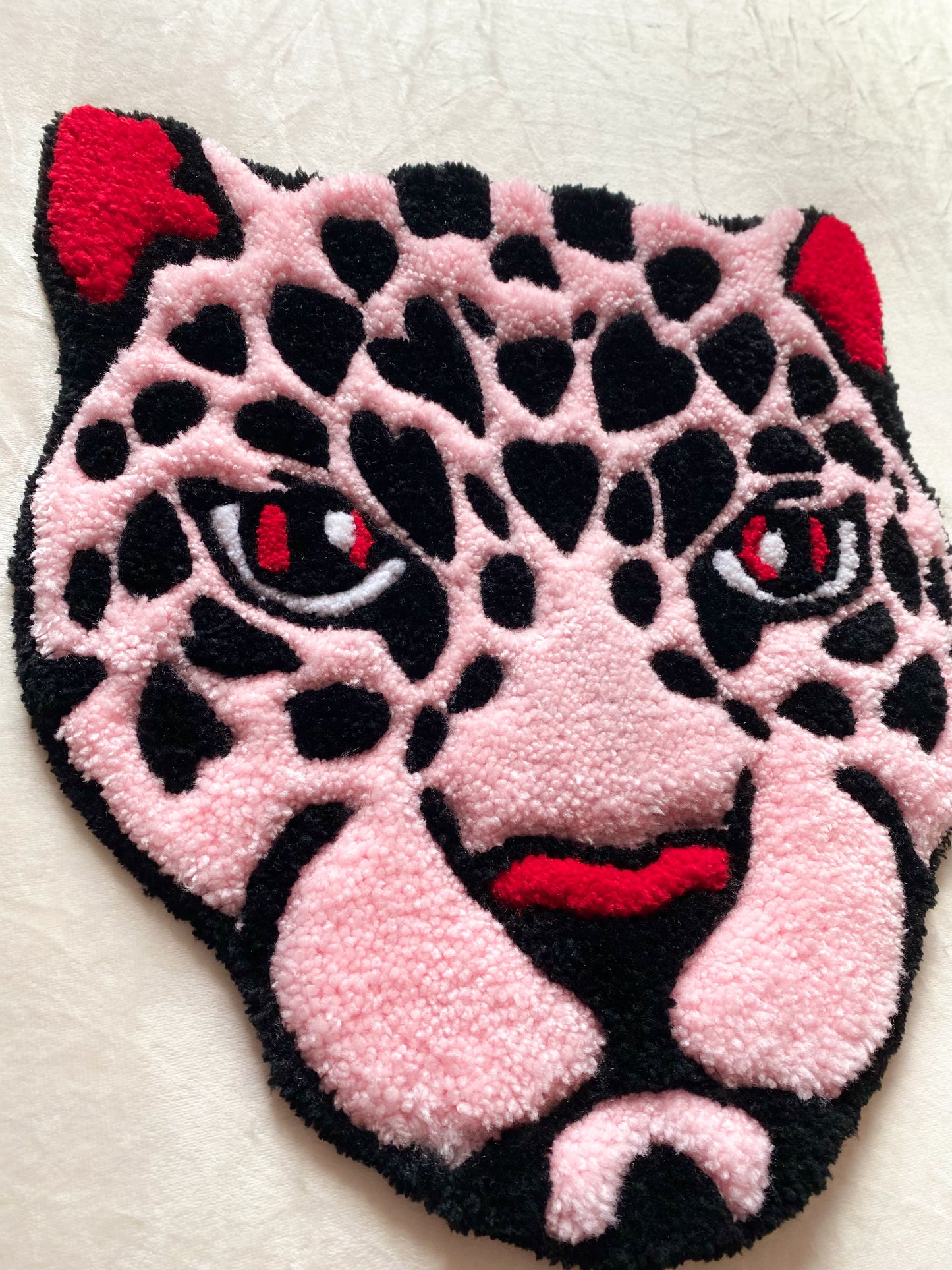 Pink Leopard Mini Rug