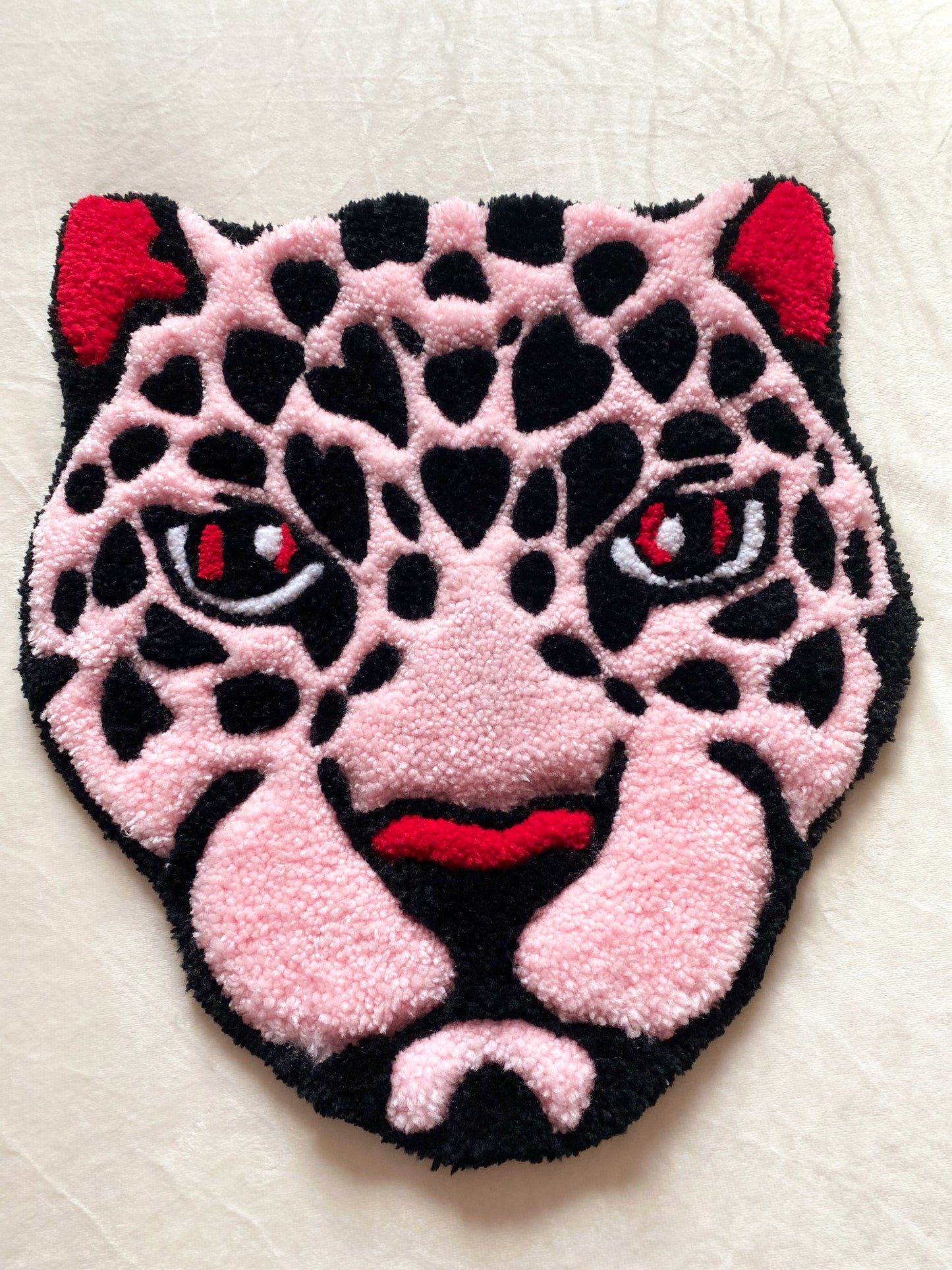 Pink Leopard Mini Rug