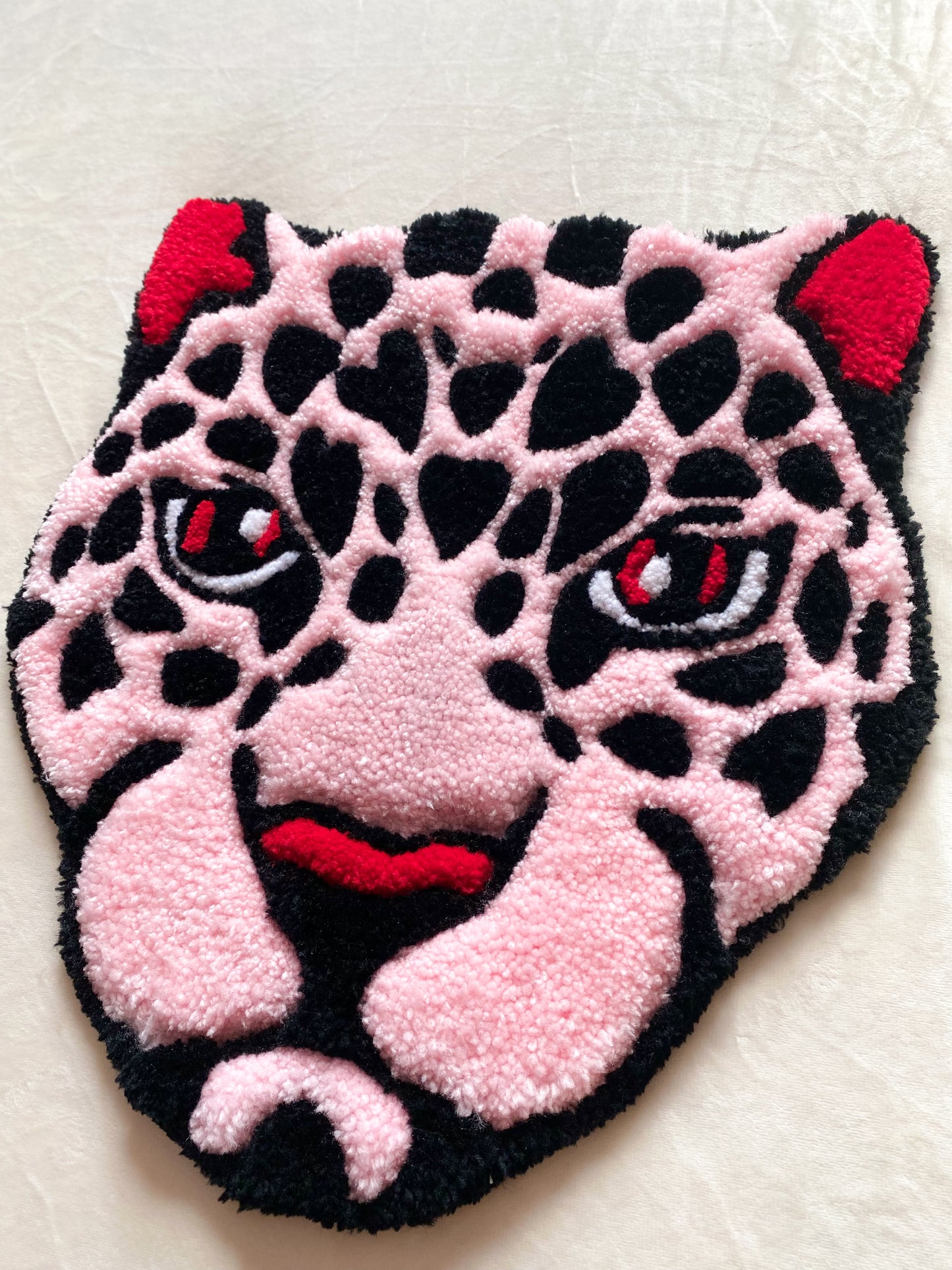 Pink Leopard Mini Rug