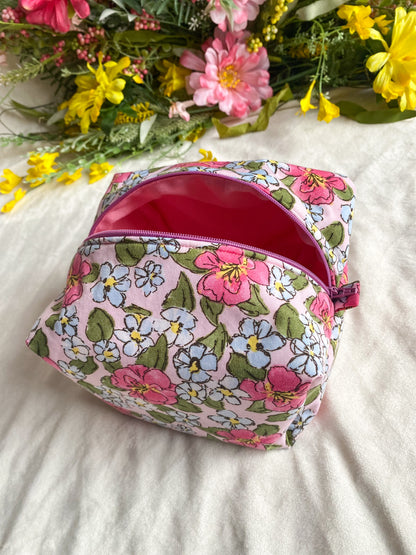 Floral Fantasy Makeup Box Pouch