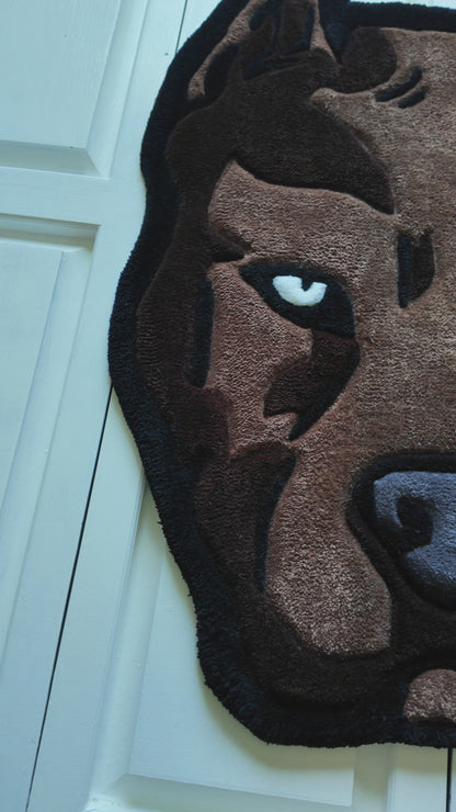 Brown Pitbull Rug | Made To Order