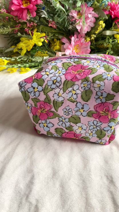 Floral Fantasy Makeup Box Pouch
