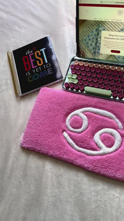Light Pink Cancer Keyboard Rug Mat