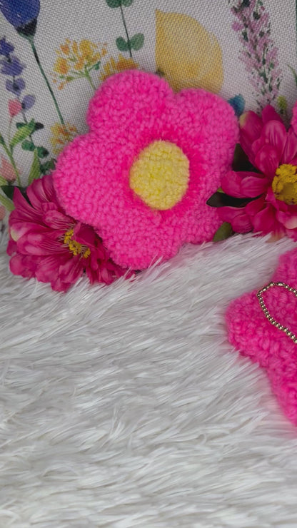 Hot Pink Flower Coaster