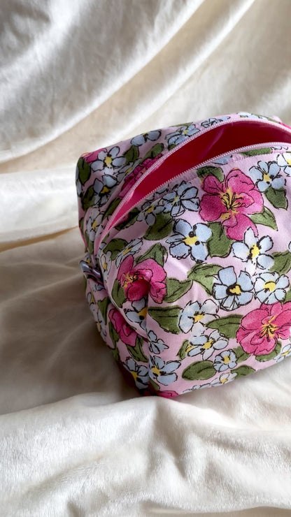 Floral Fantasy Makeup Box Pouch
