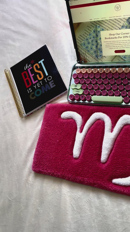 Pink Virgo Keyboard Rug Mat