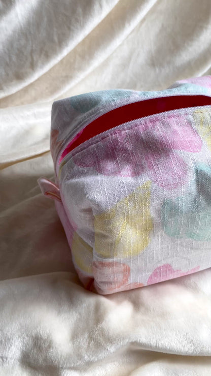 Pastel Garden Makeup Box Pouch