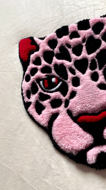 Pink Leopard Mini Rug