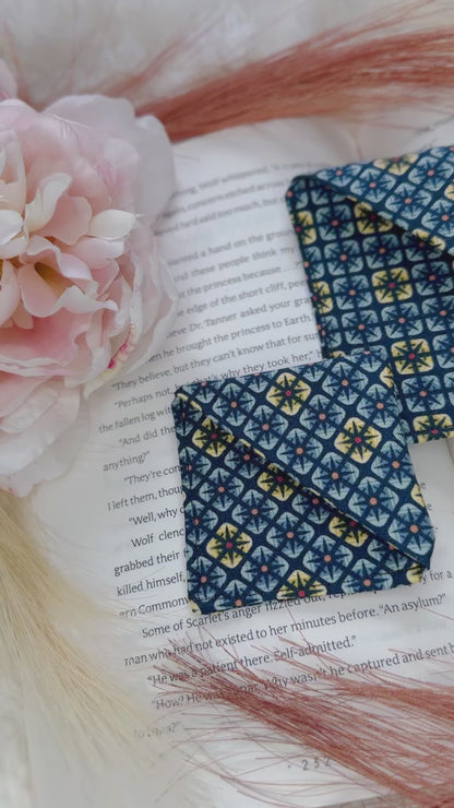 Set Of 2 Midnight Stone Corner Bookmarks
