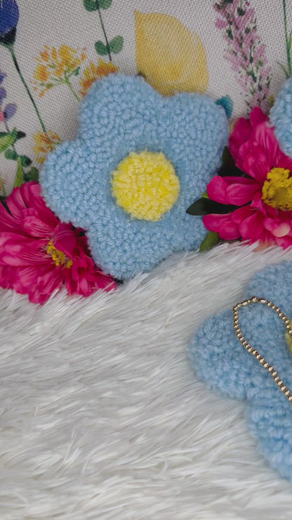 Light Blue Flower Coaster